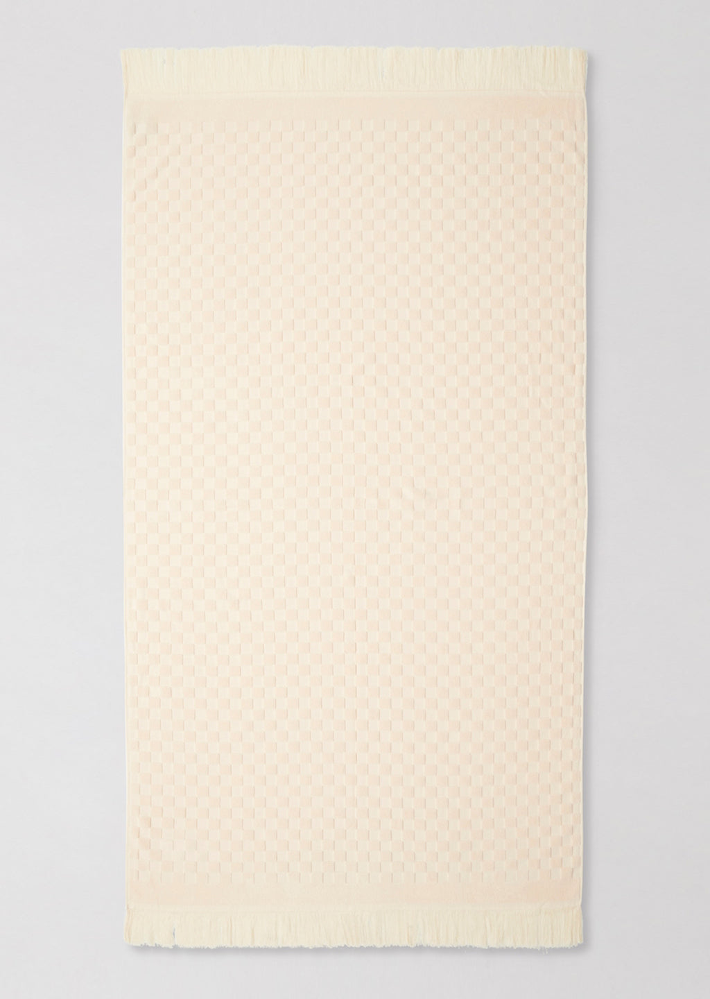 Louis Vuitton Beach Towel Bath Towel Damier White Cream Ivory Cotton 100%