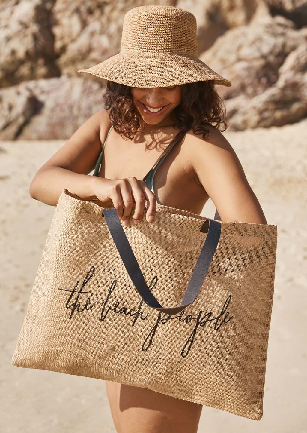 The Beach People Original Jute Tote Bag